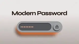 Modern Password Input with Show/Hide Toggle | HTML CSS JavaScript
