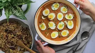 Creamy Cashew Egg Curry & Chili Lime Corn Rice | No cream needed | Under 30-minute meal | Lime Thyme