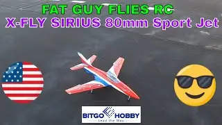 X-fly Sirius 80mm Sport Jet -FAILED GRASS OPS!- by Fat Guy Flies Rc