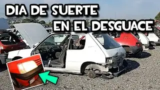 Voy al DESGUACE por las PUERTAS 👌 PULO el techo 😎 nuevo INTERMITENTE y mucho más | Peugeot 205 GTD