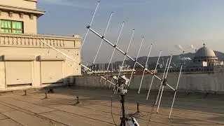 Amateur Radio - A demo of a portable amateur satellite ground station.