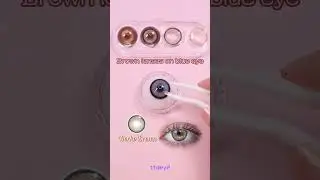 Brown colored lenses for blue eyes💙🤎