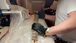 Squier Affinity Jazzmaster HH fretwork and cleaning