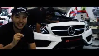 Mercedes Benz W205 C250 Carbon Fiber C63 Kits Installation