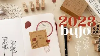 Настройка Bullet Journal 2023: Fairytale Rose 🥀 (винтажная и подходит для новичков)