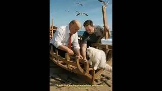 🛠️ Trump, Elon & the Cat Build a Wooden Boat by the Sea🌊😺