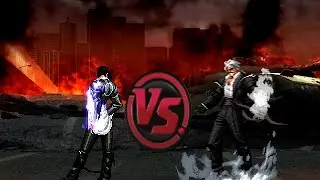 MUGEN KOF Flames Iori Yagami Vs. Dark God Rugal