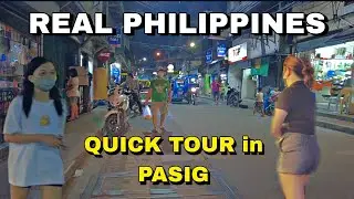 Quick Walking Tour Around Pasig City Philippines (4K HD)