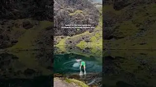 Freezing cold dip in Irelands highest lake 🇮🇪 📸 @Steveswildandwonderful #ireland #dingle #kerry
