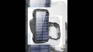 26800mAh Solar Power Bank with Wireless Charging, LED Camping Light, Waterproof & Fast Charging &ndash;...