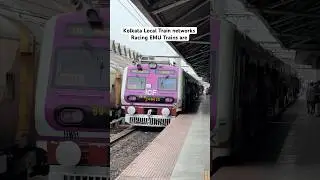 Kolkata Local Train networks Racing EMU Trains are