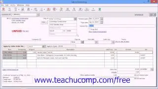 Sage 50 2014 Tutorial The Sales/Invoicing Window Sage Training Lesson 6.6