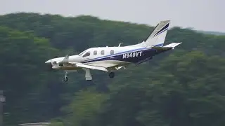 TBM 700 arrival and departure [4K Video!]