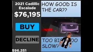 Buying The Cadillac Escalade in Southwest Florida Roblox! *$76,000*