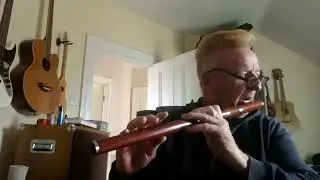 Irish Flute with Tuning Barrel. Brown Ivory