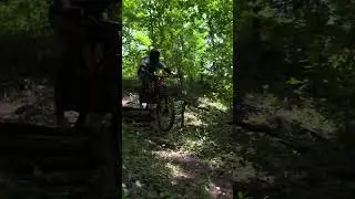 RideBHM MTB Park in Birmingham, AL Conquering 1 of many steeps at #RideBHM #901local #mtb #dirthound