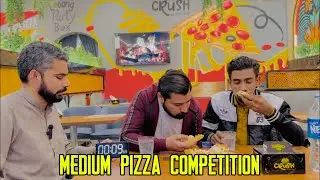 Medium Pizza Competition ❤️🔥 Crush Restaurant Food Street Kasur ❤️