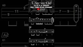AS IF IN A DREAM / L'ARC~EN~CIEL【BASS TAB】 #shorts #basstabs #larcenciel