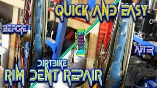 Quick And Easy | Dirt Bike Rim Dent Repair