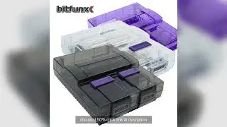 Bitfunx SNES Replacement Shell Transparent Case for Nintendo SNES SFC  Discount 50%