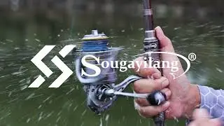 Sougayilang Spinning Fishing Rod Set 13+1BB Rod+Reel