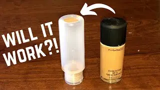 Альтернатива MAC Foundation Pump? Самодельный дозатор Mac для тональной основы NC 42 NC 45 | Неудачный лайфхак для макияжа