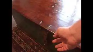 Large Antique coffee table blanket box in original paint
