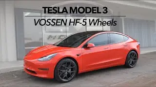 Upgrading Tesla Model 3 with Vossen HF-5 Wheels and Photosync Tint