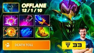 33 VISAGE Offlane - THIS BUILD IS BROKEN! | Full Gameplay Dota Class [7.39C]