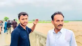 Janzaib Butt Channel Visit Nearby Bridge Flood #channel #viral #account 
