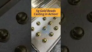 How Standard 5 Grams gold beads are made &mdash;&mdash; SuperbMelt Vacuum Bullion Casting