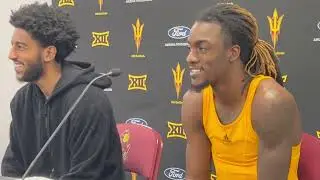 Arizona State Guards Moe Odum and Anthony Johnson Following 87-84 Win vs. Kansas State