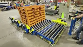 Dunnage Conveyor with Retroreflective Photo Eye Sensors