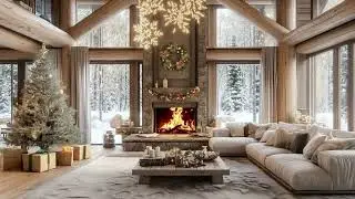 Soothing Fire Sounds And Winter Snow Cozy Room Ambience For A Calm Peaceful Christmas Relaxation