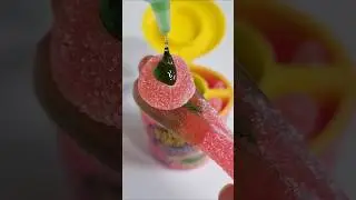 Juicy DROP GUMMY DIP 'N STIX + Juicy DROP SOUR GEL PEN #juicydrop #gummy #mukbang #candy #jelly