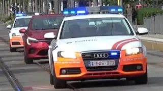 [BE] x2 Highway Police escort a civilian car in Antwerp URGENTLY!