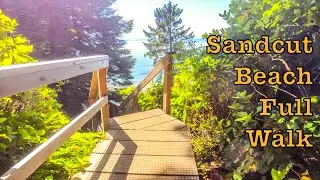 Sandcut Beach Waterfalls | Full Walk Down | Vancouver Island