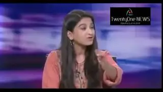 Pakistani beautiful anchor gets angry on caller about Malala Returns