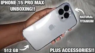iPhone 15 Pro Max📱🩶 [ NATURAL TITANIUM ] 512gb Unboxing + Review!! 📦 | Worth The Upgrade!?✨