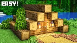 How To Build a Small Starter House In Minecraft | Oak House