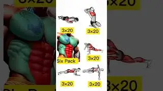 Six🔥 Pack Abs Workout | 6 Effective Core Exercises (3x20 Reps)