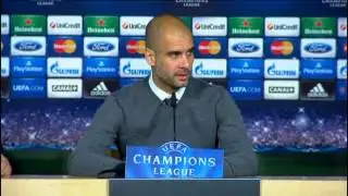Guardiola defensa que se li pregunti en catal&agrave; en roda de premsa.
