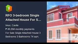 RFO 3-bedroom Single Attached House For Sale Vivace in Imus Cavite