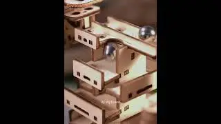 Ury 3D-Holzpuzzle, elektrisches Trackger&auml;t, Marmor-Lauf-Set, Gegenstrom,