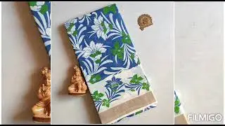 Printed kerala cotton sarees