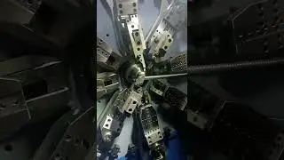 Making 5mm spring wire with OD 20mm. #SpringMachine #SpringFormer #WireFormingMachine
