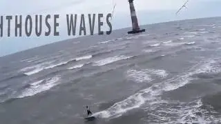 - FOLLY BEACH KITESURFING - Lighthouse Waves -  Dec 2016 - GoPro