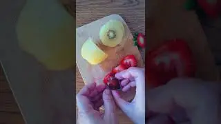 #shorts Kiwi 🥝 strawberry 🍓 Skewers #foodart