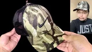 Тренировочная кепка Nike Dri-FIT AeroBill Legacy91 Camo | Распаковка и примерка | Azo Edition