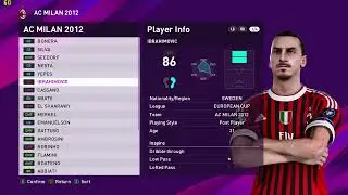 eFootball PES 2020 - AC Milan 2012